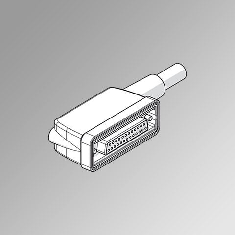 Metal Work Prewired 25 pin dsub cable, 5 meter cable - PART # 02269A0500