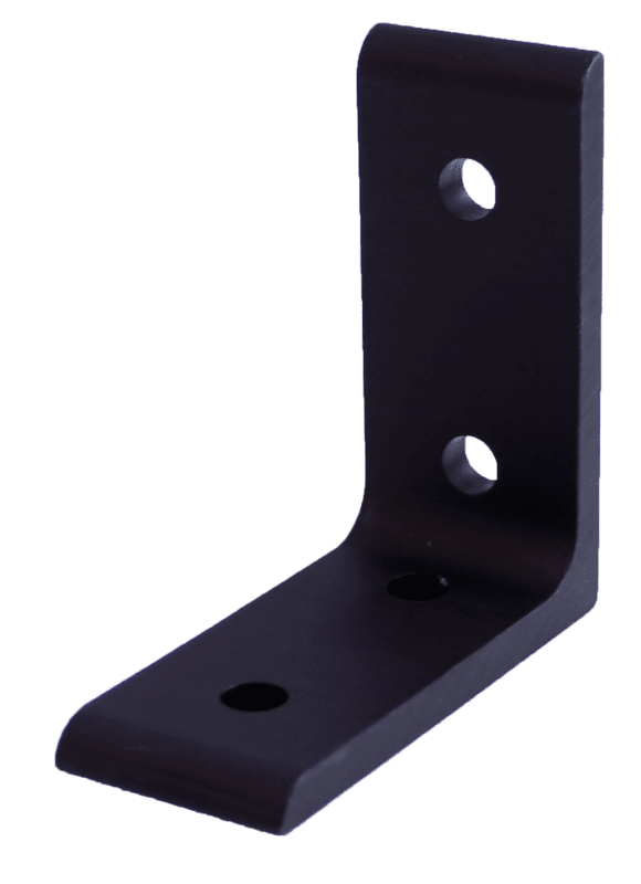 Tslots 15S 4 Hole Inside Corner Bracket Black - Part #654135