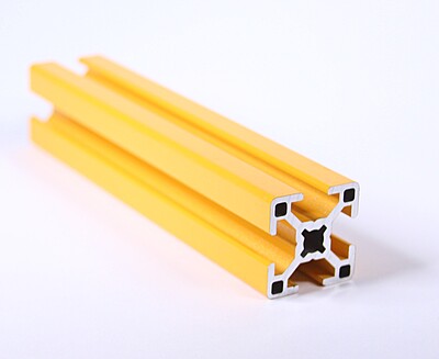 TSLOTS 30mm x 30mm Yellow Powder Coat 8mm tslot Aluminum Framing Profile TSLOTS 30mm x 30mm Yellow Powder Coat 8mm tslot Aluminum Framing Profile